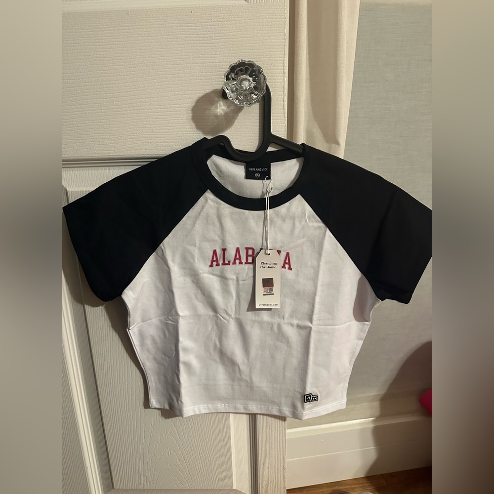Hype And Vice Alabama School Name Cropped Tee Size Small - Picture 4 of 4